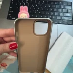 Silicone Suede Labubu Phone Case For Iphone 11 12 13 14 15 16pro Max Plus 16pro 15pro Diy Soft Brown Cover Coque Fall Prevention photo review