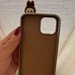 2025 New Ins Cartoon Cute 3d Labubu Handheld Rope Phone 16 Promax Phone Case For iphone 15 14 13 12 11 Pro Max Anti Fall Cover photo review