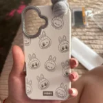 Silicone Suede Labubu Phone Case For Iphone 11 12 13 14 15 16pro Max Plus 16pro 15pro Diy Soft Brown Cover Coque Fall Prevention photo review