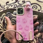Silicone Suede Labubu Phone Case For Iphone 11 12 13 14 15 16pro Max Plus 16pro 15pro Diy Soft Brown Cover Coque Fall Prevention photo review