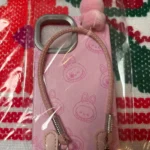 Silicone Suede Labubu Phone Case For Iphone 11 12 13 14 15 16pro Max Plus 16pro 15pro Diy Soft Brown Cover Coque Fall Prevention photo review