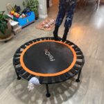40/48 Foldable Mini Trampoline Load 330lbs. Portable Exercise Rebounder with Durable Bungee Band. Fitness Trampoline for Adults and Kids photo review