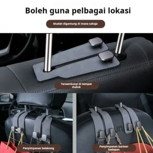 Car Seat Back Storage Hook – Double Hook Holder for Convenient Storage